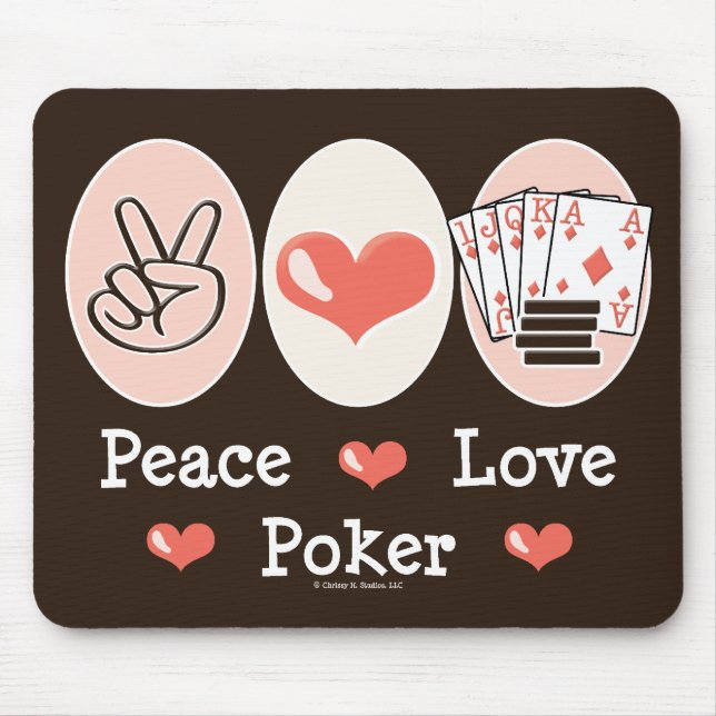 Tapis De Souris Tisonnier Mousepad d'amour de paix (Devant)