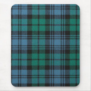 Tapis De Souris tissu motif écossais Campbell Mousepad