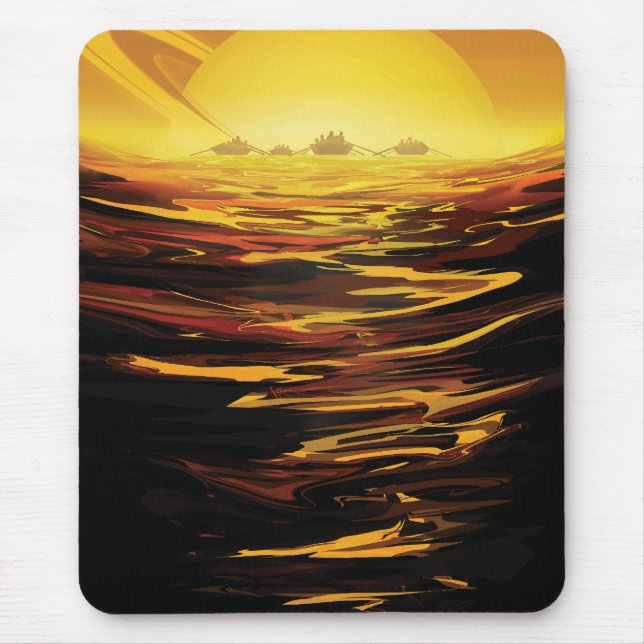 Tapis De Souris Titan plus grand satellite de la planète Saturne (Devant)