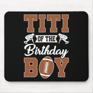 Tapis De Souris Titi de la fête de football du garçon d'anniversai