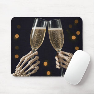 Tapis De Souris Toast Champagne Skeleton