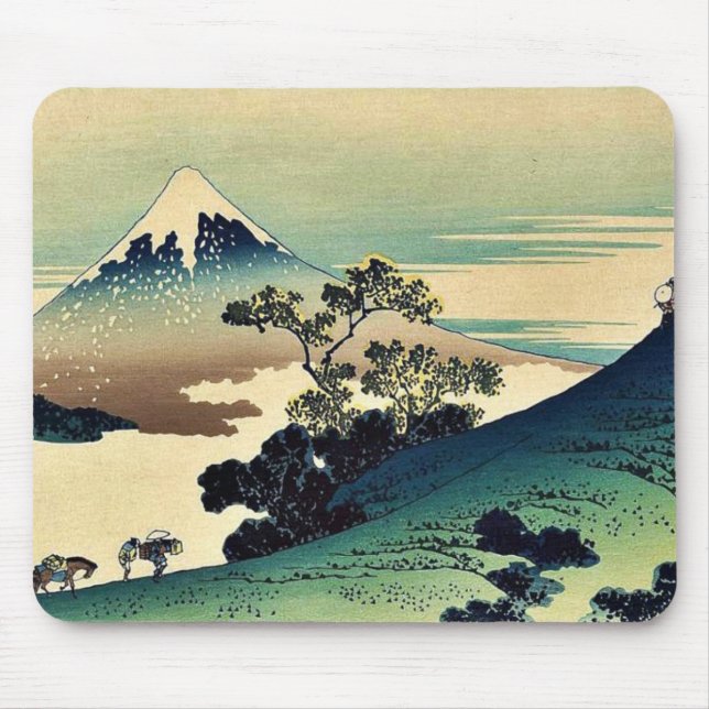 Tapis De Souris Toge d'inume de Koshu par Katsushika, Hokusai (Devant)