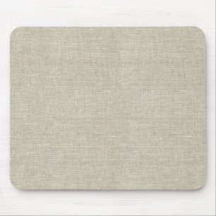 Tapis De Souris Toile beige rustique imprimée