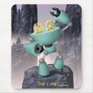 Tapis De Souris Tok & Jok TokBot vs JokBot Mousepad