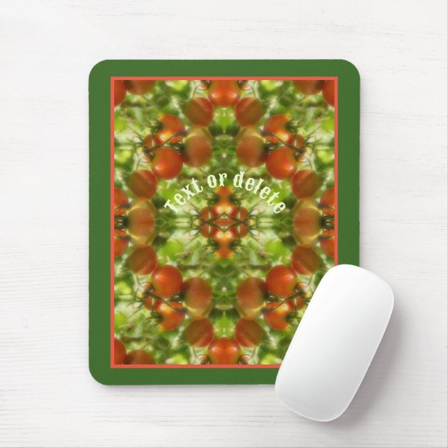 Tapis De Souris Tomates cerises de jardin Nature Personnalisée (Avec souris)