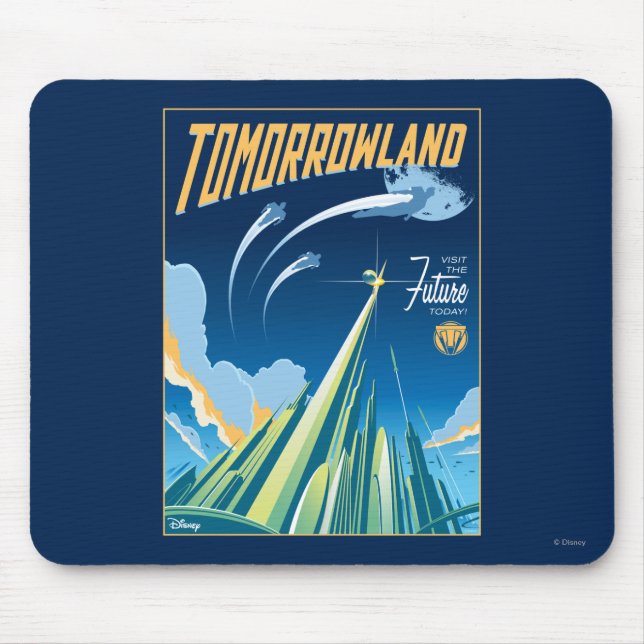 Tapis De Souris Tomorrowland : Visitez Le Futur Aujourd'Hui (Devant)