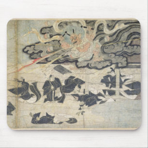 Tapis De Souris Tonnerre de démon, tombeau de Tenjin, période de