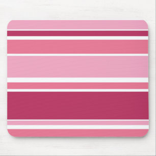Tapis De Souris Tons de rayures roses