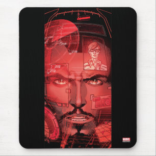 Tapis De Souris Tony Stark en combinaison Iron Man