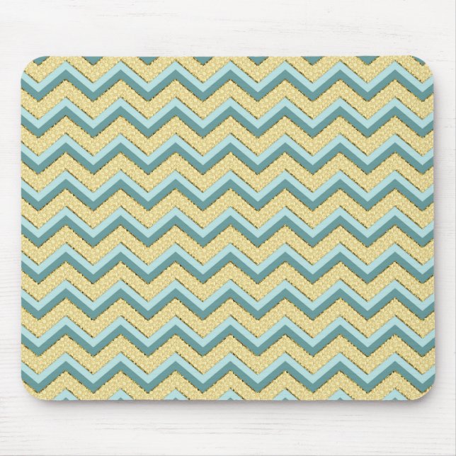 Tapis De Souris Topaz Parties scintillant Chevron Motif (Devant)