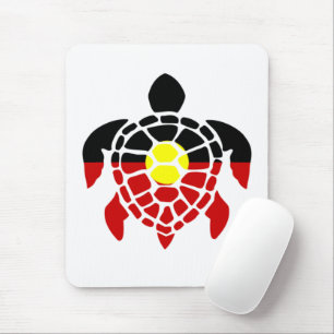 Tapis De Souris Tortue de mer aborigène australien