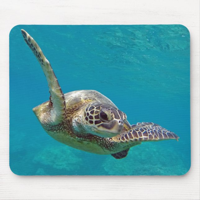 Tapis De Souris Tortue de mer verte d'Hawaï - Honu (Devant)