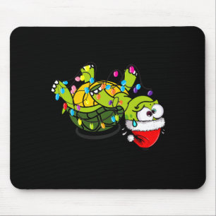 Tapis De Souris Tortue drôle de Noël Ça va Je vais bien Tout va bi
