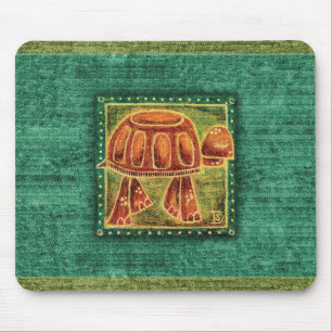 Tapis De Souris Tortue du désert au pastel gras