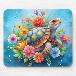 Tapis De Souris Tortue florale
