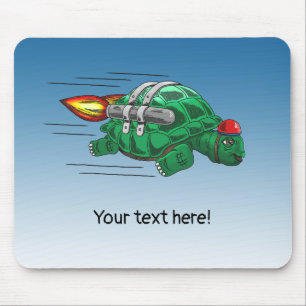 Tapis De Souris Tortue Fusée