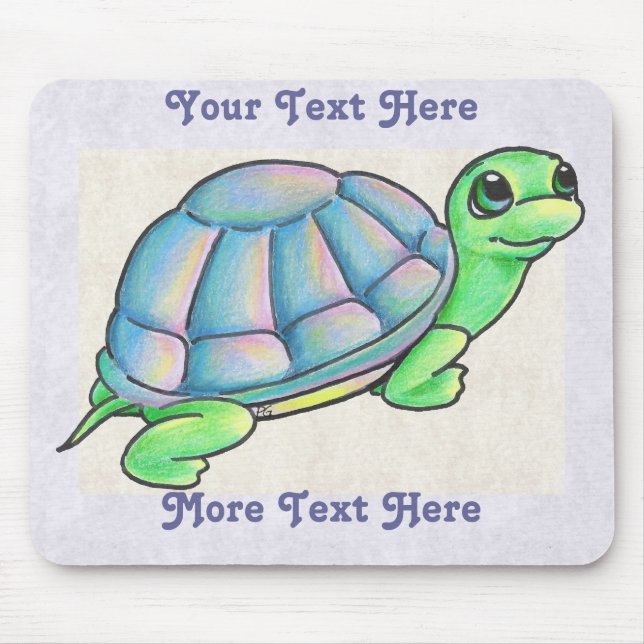 Tapis De Souris Tortue Mousepad (Devant)