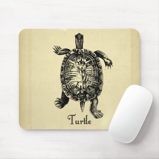 Tapis De Souris TORTUE vintage (Avec souris)