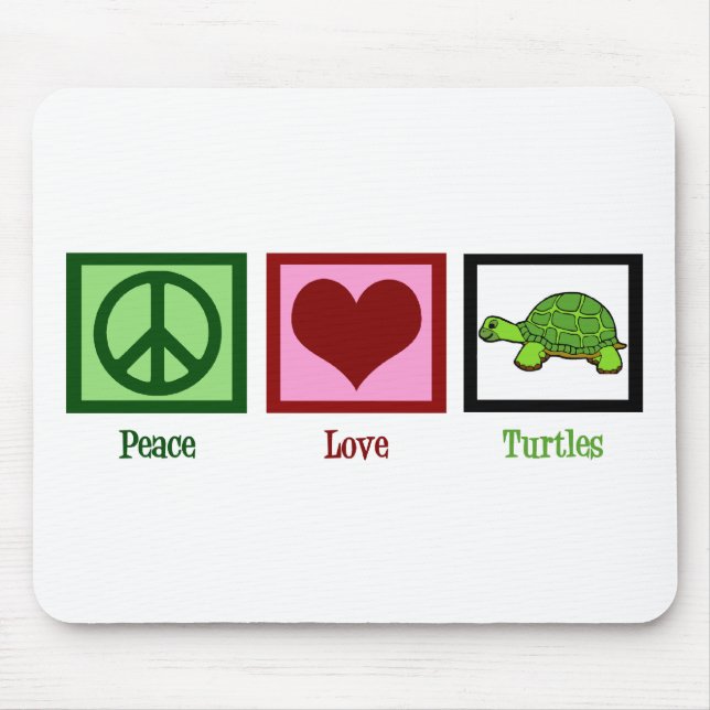 Tapis De Souris Tortues de paix (Devant)