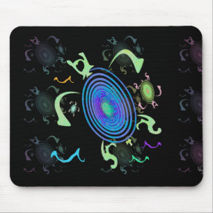 Tapis De Souris Tortues en spirale Mousepad