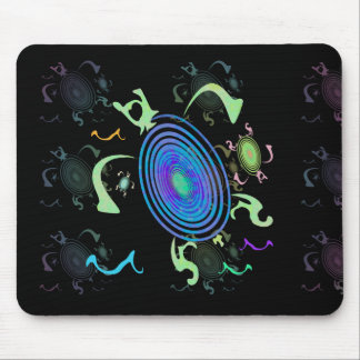 Tapis De Souris Tortues en spirale Mousepad