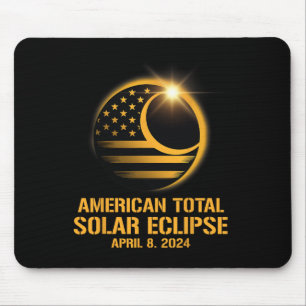 Tapis De Souris Total Éclipse Solaire 8 avril 2024 Totalité Astron