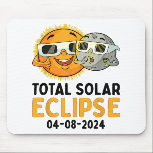 Tapis De Souris Total Solaire Eclipse 2024 Lunettes Funny Sun Moon