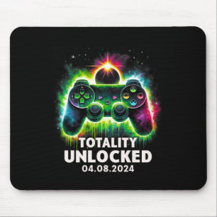 Tapis De Souris Total Solar Eclipse 2024 Jeu vidéo coloré 1