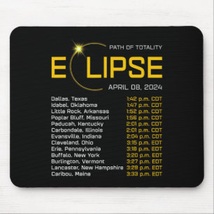 Tapis De Souris Totalité Chemin 2024 Eclipse Carte Total Eclipse A