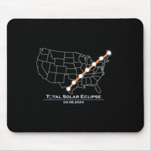 Tapis De Souris Totalité Total Éclipse Solaire 8 avril 2024