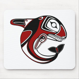 Tapis De Souris Totem rouge Mousepad de baleine