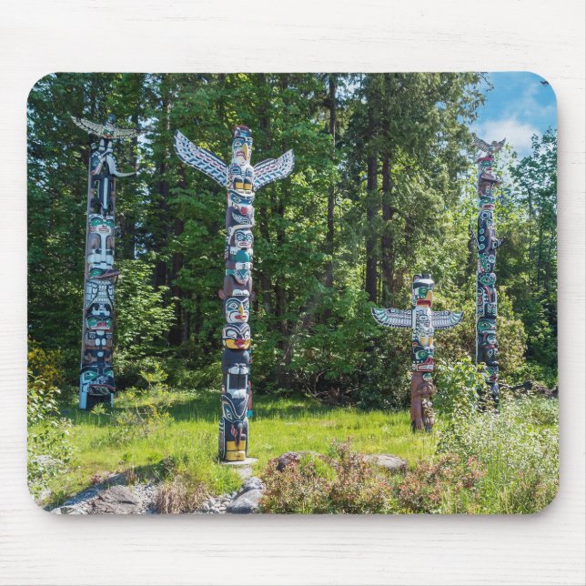 Tapis De Souris Totems à Stanley Park, Vancouver Canada (Devant)