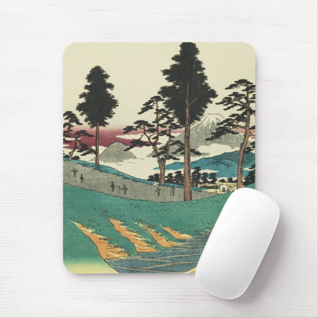 Tapis De Souris Totsuka, Japon : Impression de blocs de bois Ukiyo (Avec souris)