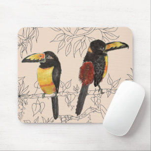 Tapis De Souris Toucans sur une carte souris