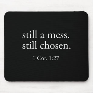 Tapis De Souris Toujours choisi minimaliste verset biblique foi ch