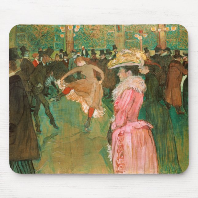 Tapis De Souris Toulouse-Lautrec - Au Rouge, La Danse (Devant)