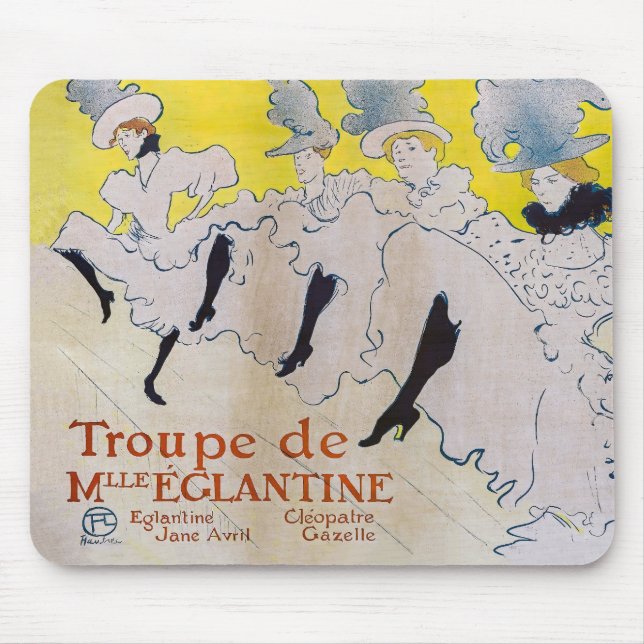 Tapis De Souris Toulouse-Lautrec - Troupe de Mlle Eglantine (Devant)