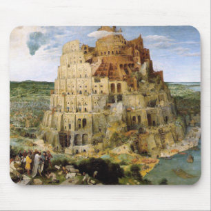 Tapis De Souris Tour de Babel - Peter Bruegel