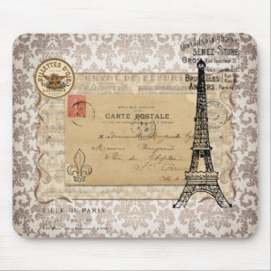 Tapis De Souris Tour Eiffel chic minable vintage de Paris