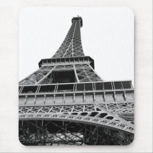 Tapis De Souris Tour Eiffel noir et blanc