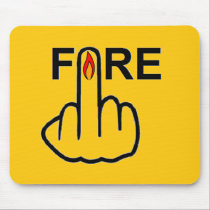 Tapis De Souris Tournage de feu de Mousepad