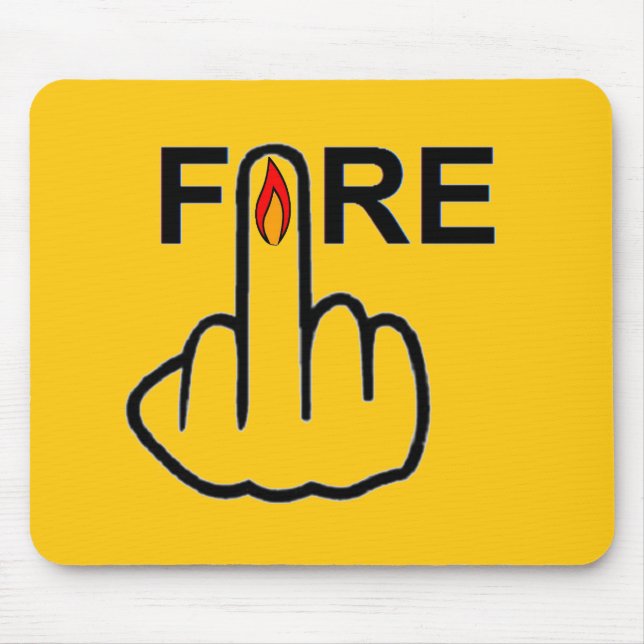 Tapis De Souris Tournage de feu de Mousepad (Devant)