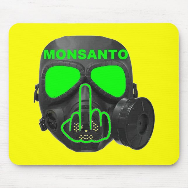 Tapis De Souris Tournage de masque à gaz Mousepad Monsanto (Devant)