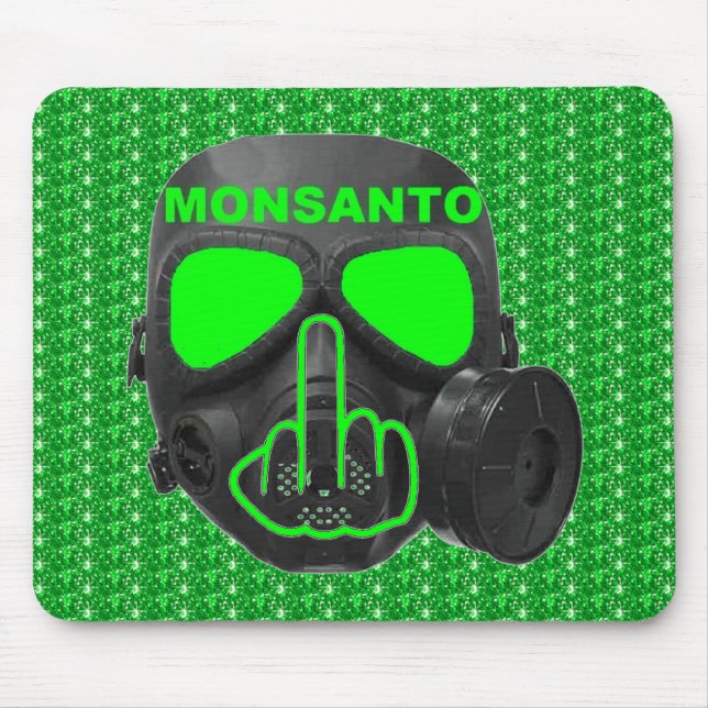 Tapis De Souris Tournage de masque à gaz Mousepad Monsanto (Devant)