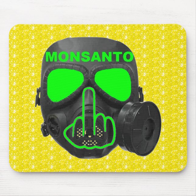 Tapis De Souris Tournage de masque à gaz Mousepad Monsanto (Devant)