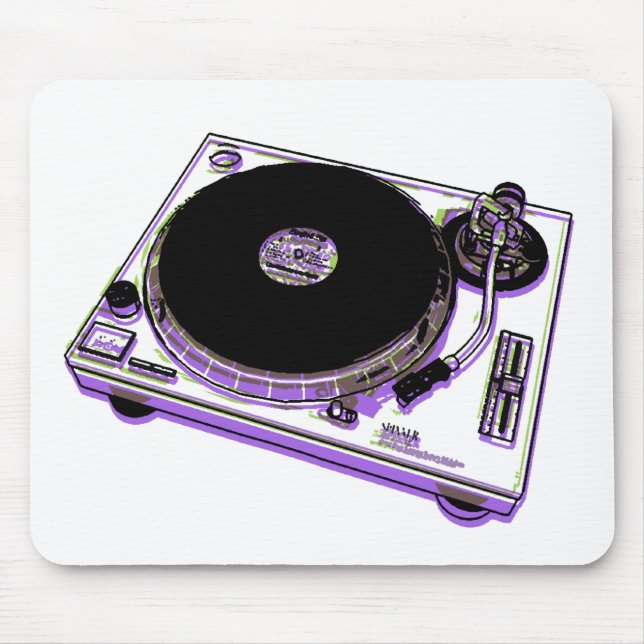 Tapis De Souris Tourne-disque (Devant)