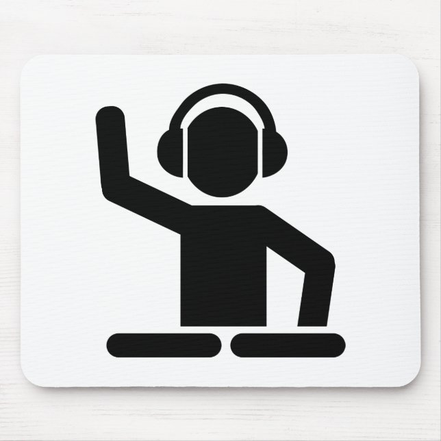 Tapis De Souris Tourne-disques du DJ (Devant)