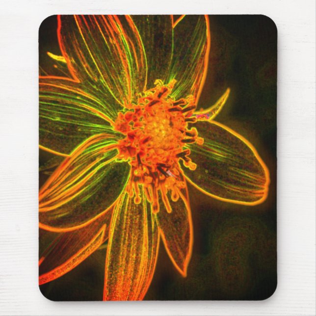 Tapis De Souris Tournesol Abstrait (Devant)