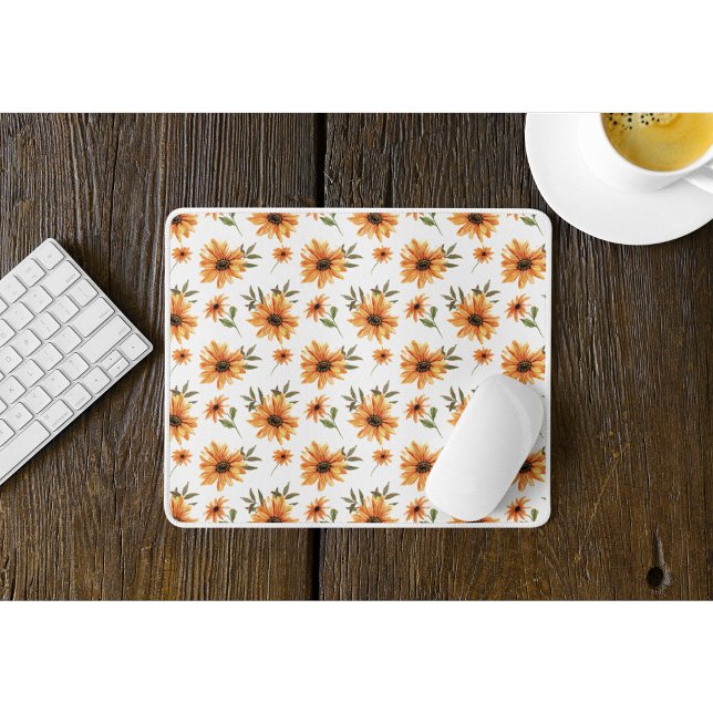 Tapis De Souris Tournesol brillant Mousepad (Créateur téléchargé)