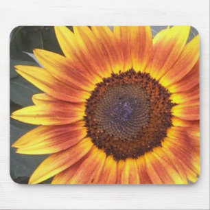 Tapis de souris tournesol jaune et orange